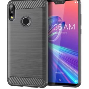 Capa Zenfone Max Pro M2 ZB631KL – TPU Fibra de Carbono