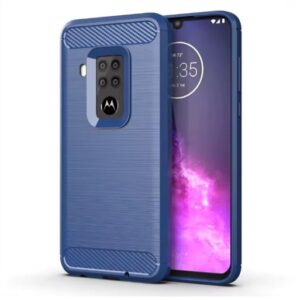 Capa Motorola One Zoom – TPU Fibra de Carbono