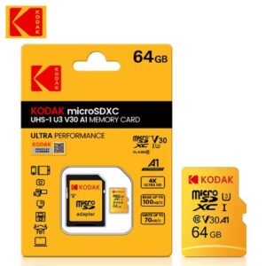 Cartão de Memória Micro SD KODAK Classe 10 A1 – 64GB