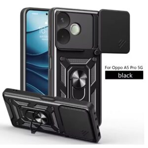 Capa Oppo A5 PRO – Anel e Protetor de Câmera
