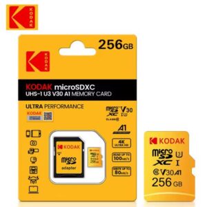Cartão de Memória Micro SD KODAK Classe 10 A1 – 256GB