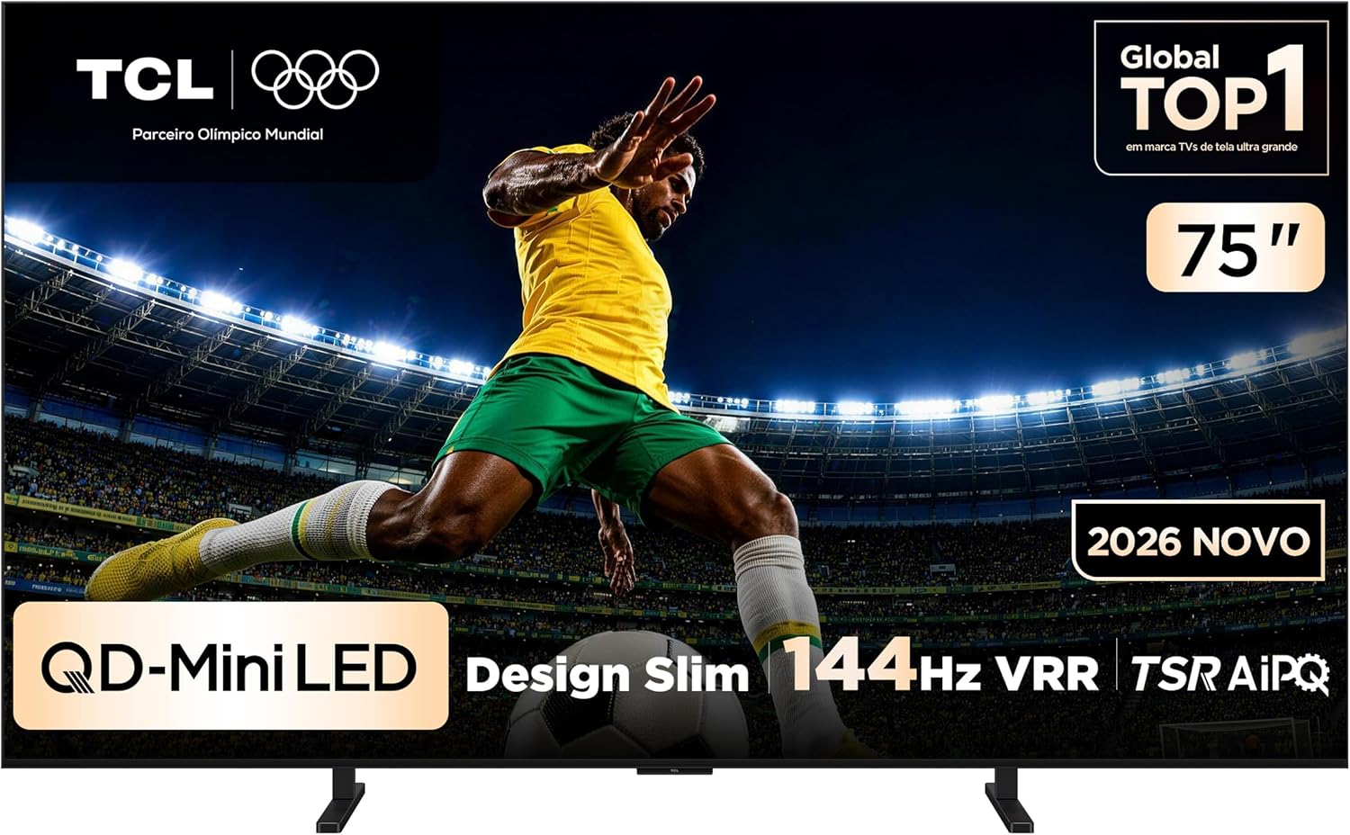 Smart TV TCL PREMIUM 4K QD-Mini LED TV 75" 2026 75A400M