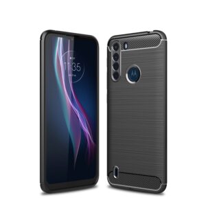 Capinha Celular Motorola One Fusion – TPU Escovado Preto