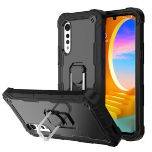 Capa LG Velvet – Anel de Suporte Antichoque Preto