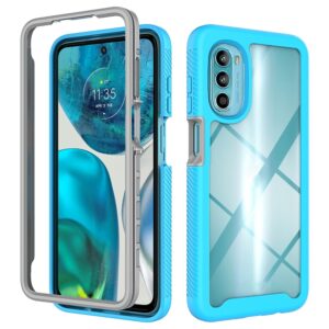 Capa Motorola Moto G82 – TPU e Plástico Azul Claro