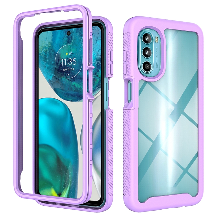 Capa Motorola Moto G82 - TPU e Plástico Roxo