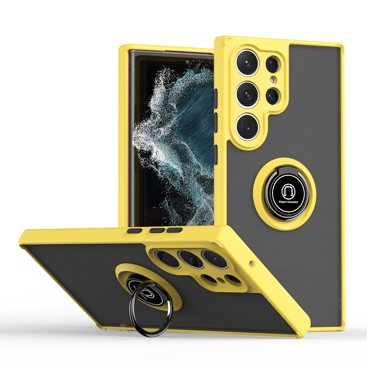Capa Galaxy S23 Ultra - TPU e Plástico com Suporte Magnético