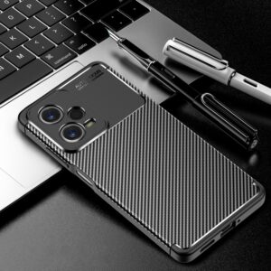 Capa Redmi Note 12 5G – TPU Fibra de Carbono Preto