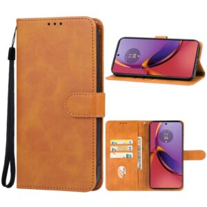 Capa Motorola Moto G84 – Flip Carteira Marrom
