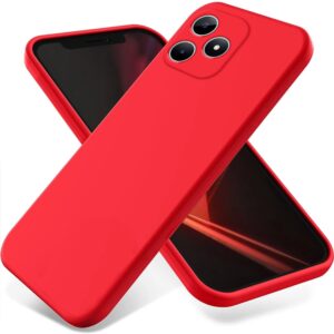 Capa Realme Note 50 – Silicone Aveludado Vermelho