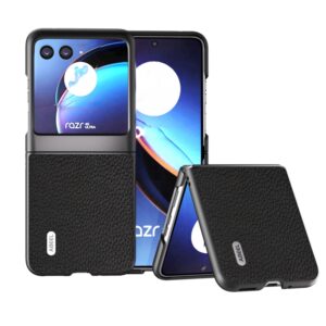 Capa Motorola Razr 40 ULTRA – Couro Preto