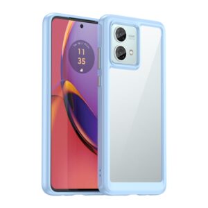 Capa Moto G84 – TPU e Plástico Azul