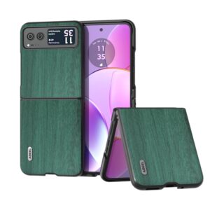Capa Motorola Razr 40 – Textura Madeira Verde