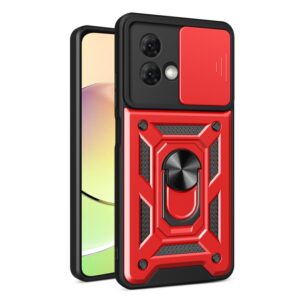Capa Motorola Moto G84 – Protetor Câmera e Suporte Vermelho