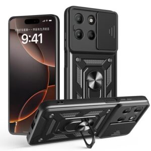 Capinha Moto G15 – TPU com Anel e Protetor de Câmera