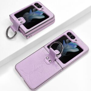 Capa Galaxy Z Flip5 – Flip Couro e Anel