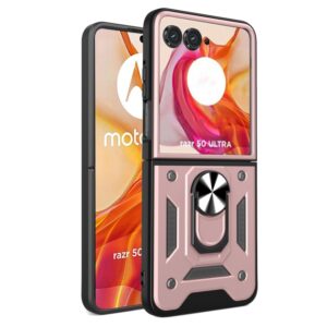Capa com Anel Magnético para Motorola Razr 50 ULTRA – Rosê