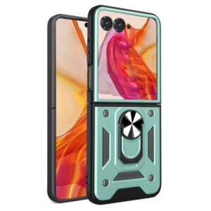Capinha Motorola Razr 50 – Anel de Suporte Verde