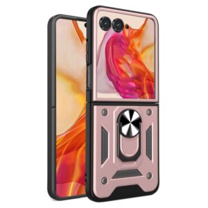 Capinha Motorola Razr 50 – Anel de Suporte Rosê