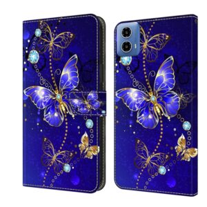 Capa Motorola Moto G24 Power – Flip Borboletas e Diamantes