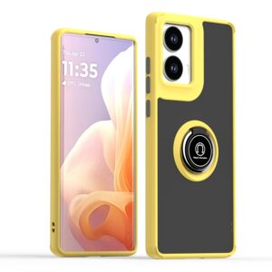 Capinha Moto G85 5G – Anel de Suporte Amarelo