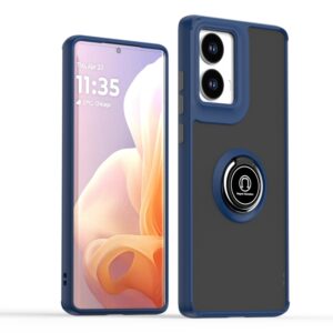 Capinha Moto G85 5G – Anel de Suporte Azul