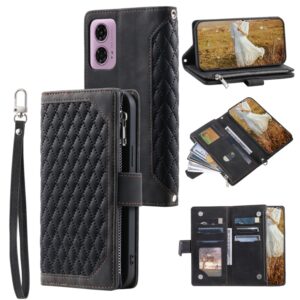 Capa Motorola Moto G85 5G – Flip com Zíper e Cordinha Preto