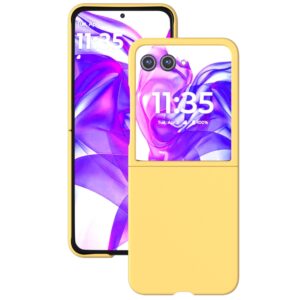 Capa Skin Feel para Motorola Razr 50 ULTRA – Amarelo