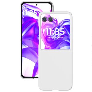 Capa Skin Feel para Motorola Razr 50 ULTRA – Branco