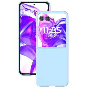 Capa Skin Feel para Motorola Razr 50 ULTRA – Azul Claro