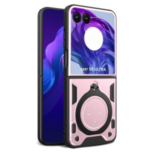 Capinha com Suporte para Motorola Razr 50 ULTRA – Rosa