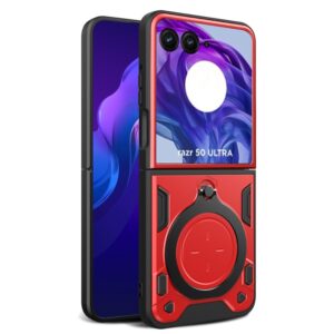 Capinha com Suporte para Motorola Razr 50 ULTRA – Vermelho