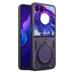 Capinha com Suporte para Motorola Razr 50 ULTRA – Roxo