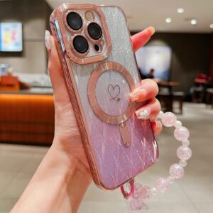 Capa iPhone 16 PRO – Glitter Gradiente MagSafe