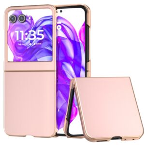 Capa Motorola Razr 50 – Couro PU Rosa