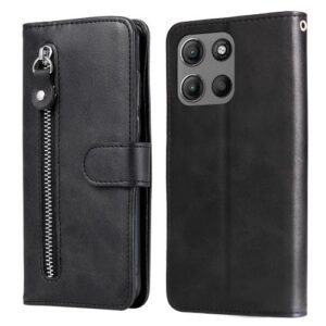 Capa Moto G15 – Flip com Zipper