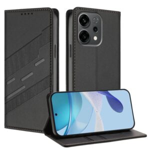Capa OPPO Reno14 – Carteira Flip Retrô