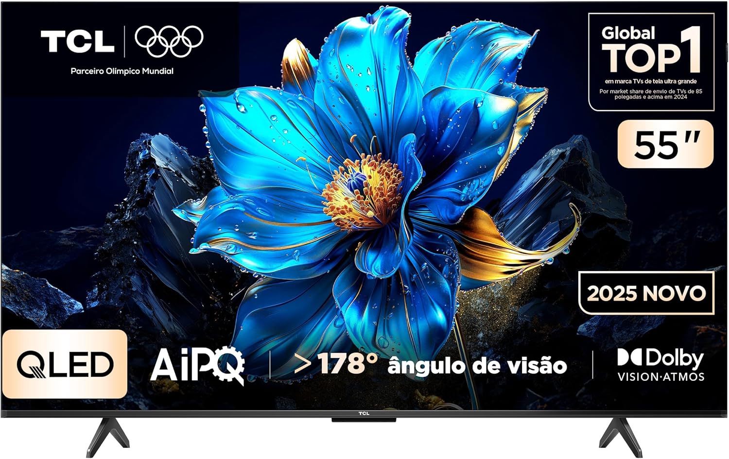 Smart TV TCL 55 Polegadas QLED 4K 55P7K