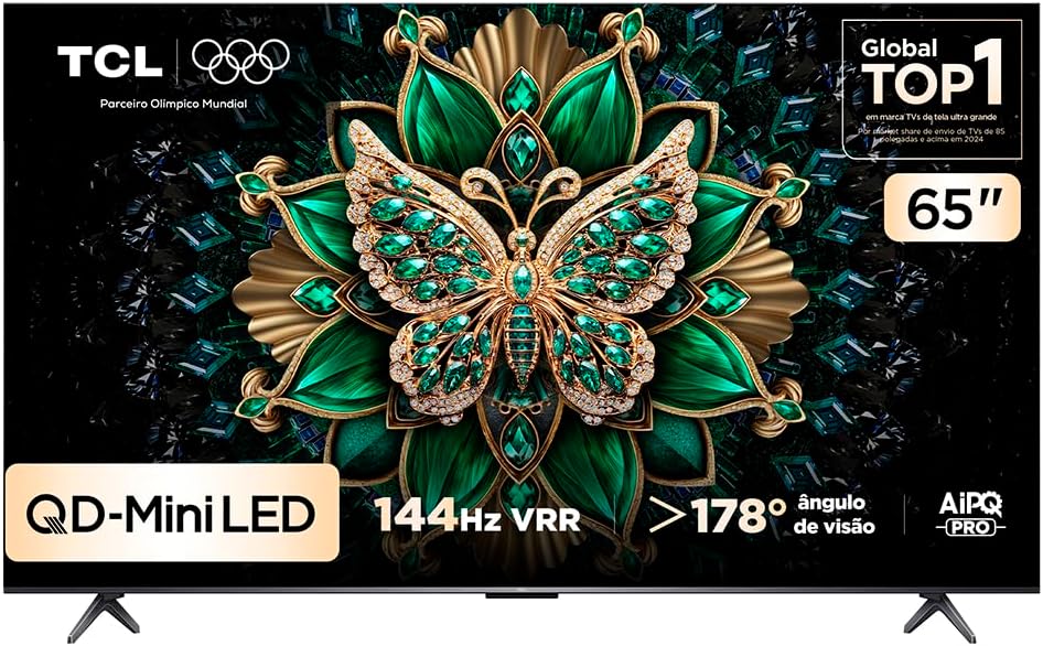 Smart TV TCL 65 Polegadas QLED Mini LED 4K 65C6K