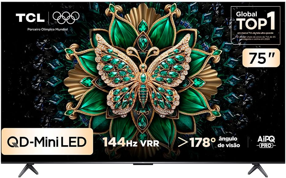 Smart TV TCL 75 Polegadas QLED Mini LED 4K 75C6K