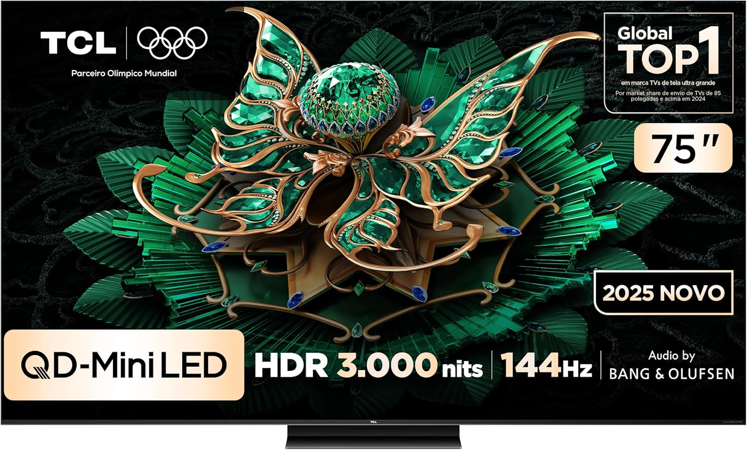 Smart TV TCL 75 Polegadas QLED Mini LED 4K 75C7K