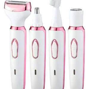 Depilador Portátil Elétrico Feminino 4 Em 1 Recarregável Usb Branco