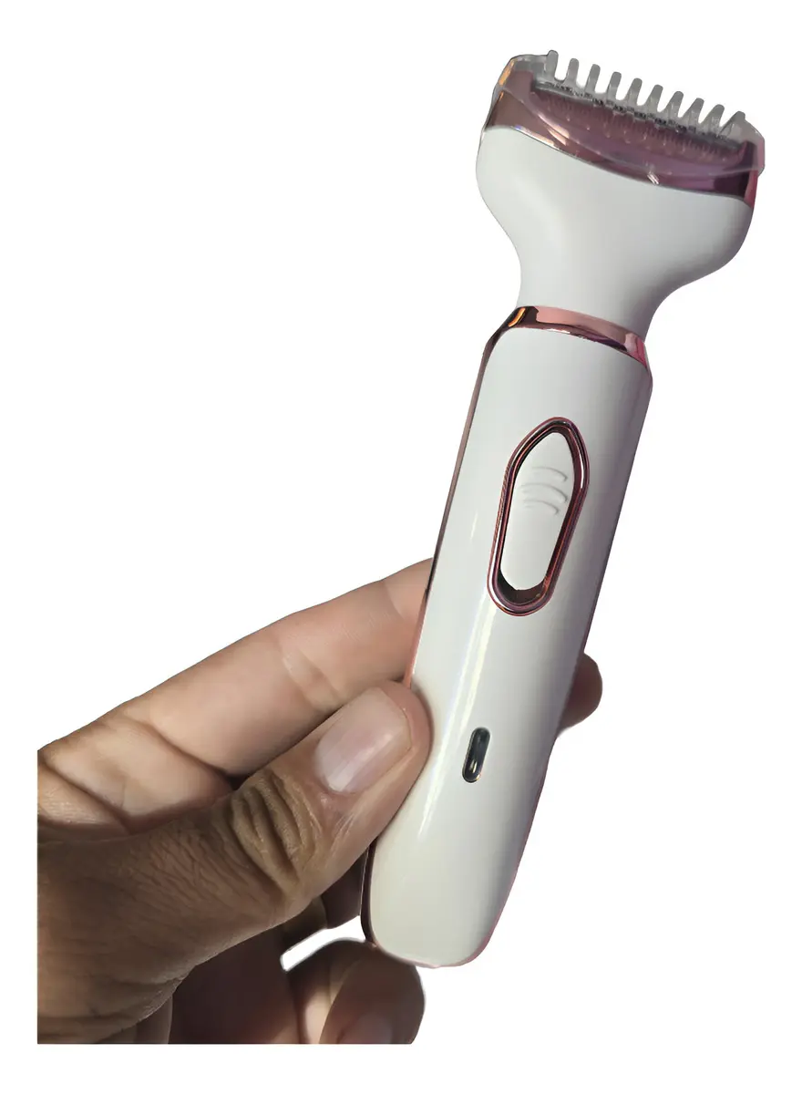 Depilador Portátil Elétrico Feminino 4 Em 1 Recarregável Usb Branco - Imagem 5