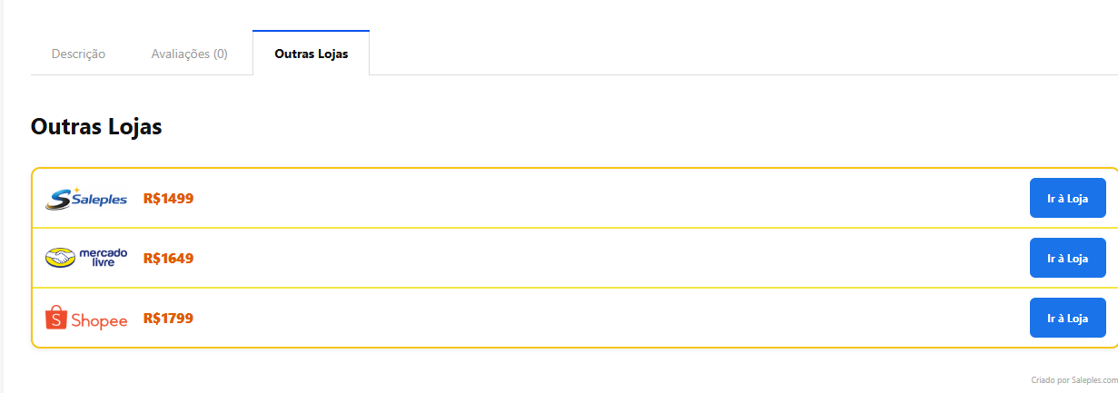 Comparador de Preços WooCommerce Afiliados Externo. - Imagem 5