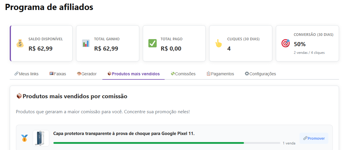 Programa de Afiliados Para Loja WooCommerce - Imagem 7