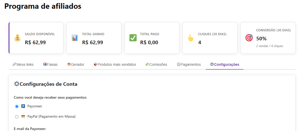 Programa de Afiliados Para Loja WooCommerce - Imagem 9