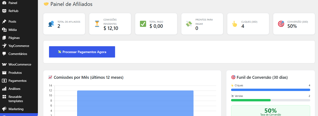 Programa de Afiliados Para Loja WooCommerce - Imagem 8