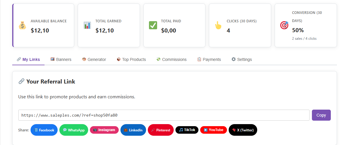 Programa de Afiliados Para Loja WooCommerce - Imagem 10